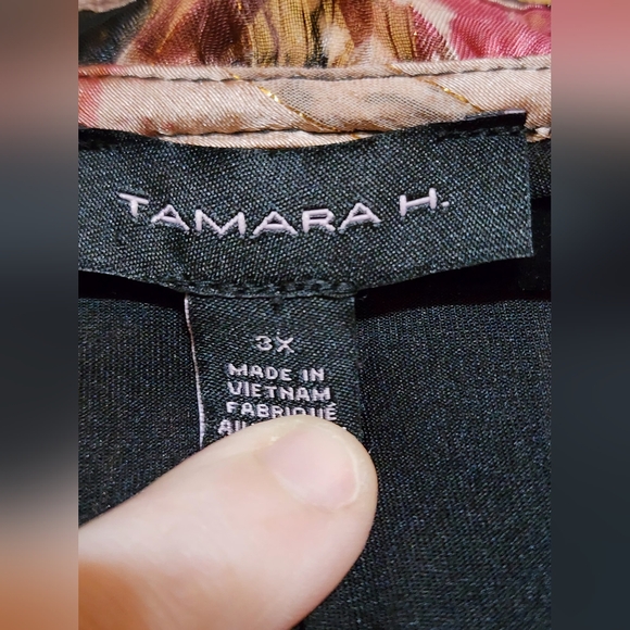 Fall Floral Chiffon Blouse - Picture 5 of 5